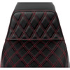 Saddlemen #808-07B-17204 - Step-Up Seat - Front Lattice Stitch - Red Stitch - FLH/FLT '08-'23