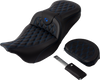 Saddlemen Roadsofa Seat - with Backrest - Blue Stitch - FL '08-'23