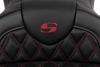 Saddlemen Roadsofa Seat - with Backrest - Wine Berry Stitch - FL '08-'23