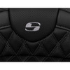Saddlemen #808-07B-182B2 - Roadsofa™ Seat - with Backrest - Dark Gray Stitch - FL '08-'23