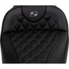 Saddlemen #808-07B-182B2 - Roadsofa™ Seat - with Backrest - Dark Gray Stitch - FL '08-'23