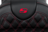 Saddlemen Roadsofa Seat - with Backrest - Red Stitch - FL '08-'23