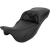 Saddlemen #808-07B-18600 - Roadsofa™ Extended Reach Seat - Carbon Fiber - Black Stitch - without Backrest - FL '08-'24