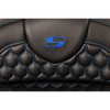 Saddlemen #808-07B-189B1 - RoadSofa™ Seat - Honeycomb - Blue Stitch - with Backrest - FLH/FLT '08-'23