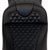 Saddlemen #808-07B-19001 - RoadSofa™ Seat - Honeycomb - Blue Stitch - Extended Reach - without Backrest - FLH/FLT '08-'24