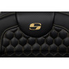 Saddlemen #808-07B-19007 - RoadSofa™ Seat - Honeycomb - Gold Stitch - Extended Reach - without Backrest - FLH/FLT '08-'24