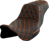 Saddlemen Pro Series SDC Performance Seat - w/o Backrest - Orange Stitch - FLH/FLT '08-'23