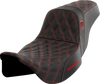 Saddlemen Pro Series SDC Performance Seat - w/o Backrest - Red Stitch - FLH/FLT '08-'23