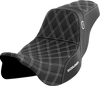 Saddlemen Pro Series SDC Performance Seat - w/o Backrest - White Stitch - FLH/FLT '08-'23