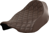 Saddlemen Renegade Solo Seat - Lattice Stitched - Brown - FLT/FLH '23-'24