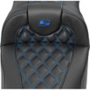 Saddlemen #823-07-20701 - Roadsofa™ Extended Reach Seat - without Backrest - Lattice Stitch - Blue Stitch - FLTR/FLHX '23-'24