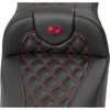 Saddlemen #823-07-20704 - Roadsofa™ Extended Reach Seat - without Backrest - Lattice Stitch - Red Stitch - FLTR/FLHX '23-'24