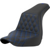 Saddlemen #818-29-17201 - Step-Up Seat - Front Lattice Stitch - Blue Stitch - FXLR/FLSB '18-'24