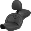 Saddlemen #896-05-187BR - Roadsofa™ Seat - with Backrest - Black - FXDWG '96-'23