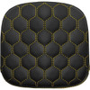 Saddlemen #040749GOL - Sissy Bar Pad - Honeycomb - Gold Stitching