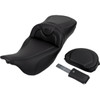 Saddlemen #808-07B-186B0 - Roadsofa™ Extended Reach Seat - Carbon Fiber - Black Stitch - Backrest - FL '08-'24