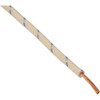 Namz #NCBW-96 - Cloth-Braided Wire - 25' Spool - 16-Gauge - White/Blue