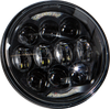 Harddrive Led Headlight 5.75" 80w Black 4000/2200 Lumens