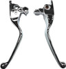 Harddrive Smooth Lever Set Chrome Flt 08-13 W/Cable Clutch