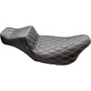 LE Pera #LK-587DLDD-CHET - Tailwhip Daddy Long Legs Seat - Double Diamond w/ Chestnut Thread - FLH/FLT '08-'24