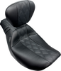 Le Pera #LV-987BRGT2 - Outcast Seat - With Backrest - GT2 Inlay - FLH/FLT '23-'24
