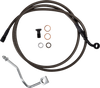 Barnett #254-30-51133-8 - Brake Line - Upper - Carbon Coat w/ Black Fittings - +8"