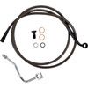 Barnett #25430511338 - Brake Line - Upper - Carbon Coat w/ Black Fittings - +8"