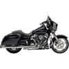 Cobra #6208 - El Diablo Slip-On Mufflers - 4" - FL - Chrome with Black Tip