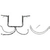 FAT Baggers INC. #801212 - EZ Install Wired 1-1/2" Pointed Top Handlebar Kit - 12" - Chrome