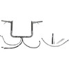 FAT Baggers INC. #812012 - EZ Install Wired 1-1/2" Pointed Top Handlebar Kit - 12" - Chrome