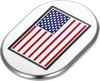 Figurati Designs Antenna Cover - Left Rear Fender - American Flag - Chrome (#FD20-AC-SS-LT)