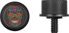 Figurati Designs Seat Mounting Knob - Black - Sugar Skull (#FD30-SEAT-SCREW-BLK)