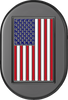 Figurati Designs Antenna Cover - Right Rear Fender - American Flag - Black (#FD21-AC-BLK-RT)