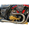 Hawg Halters #MCK-FH16GS-FK - Mid Control Conversion Kit - Gold - Knurled Pegs - FLH/FLT
