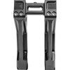Kodlin USA #K55127 - Fastback Risers - Includes Clamp - 10" - Black