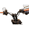 Kodlin USA #K55128 - Fastback Risers - Includes Clamp - 8" - Black