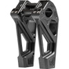 Kodlin USA #K55129 - Fastback Risers - Includes Clamp - 6" - Black