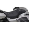 Mustang #76324GM - Signature Series Squareback™ Seat - Gripper Vinyl - Chevron - Gunmetal Stitch - FLH/FLT '23-'25
