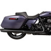 Drag Specialties Seats - Predator 2-Up Seat - Vinyl - Double Diamond Silver Stitch - w/o Backrest - FLTR/FLHX '23-'24