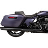 Drag Specialties Seats - Performance Predator 2-Up Seat - Extended Reach - Vinyl - Silver Double Diamond Stitch