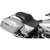 Drag Specialties Seats - Extended Reach Freedom Seat - Vinyl - Double Diamond - Black Stitch - FLT/FLH '09-'25