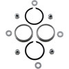 James Gasket #65324-83-KWG1 - Exhaust Port Graphite/Chrome Gasket Kit - Big Twin/Sportster/EVO
