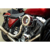 Feuling Parts #5478 - BA Air Cleaner Kit - Chrome/Clear with Red Filter - M8