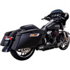 Vance & Hines #47321-22 - 2-into-1 High Output PCX™ Exhaust System - Black - Touring
