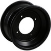 AMS #261RL98115B3 - Wheel - Spun - Rolled-Lip - Rear - Black - 9x8 - 4/115 - 3+5