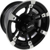AMS #2748-031AB - Wheel - Roll'n 104 - Front/Rear - Machined Black - 12x7 - 4/156 - 4+3