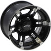 AMS #2744-031AB - Wheel - Roll'n 104 - Rear - Machined Black - 12x7 - 4/110 - 2+5