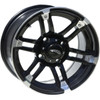 AMS #5700-031AB - Wheel - Roll'n 104 - Front/Rear - Machined Black - 15x7 - 4/156 - 4+3