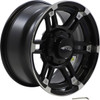 AMS #4733-031AB - Wheel - Roll'n 104 - Front/Rear - Machined Black - 14x7 - 4/137 - 5+2