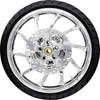 Coastal Moto #PKG-HUR213CH-ABST - Hurricane Front Wheel - Chrome (21") | Rotors (11.8") | Dunlop Tire (130/60B21)